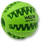 WEPO Zahnpflege Ball für Hunde - Ø 7cm Grün - Zahnpflegespielzeug aus Naturkautschuk - Kauball Mit Zähnen zum Befüllen - Hilft Bei Zahnstein zu Gesünderen Zähnen