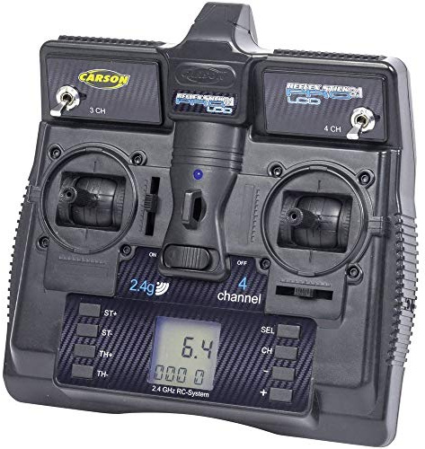 Carson 500500085 - FS Reflex Stick Pro 3.1 2.4G LCD 4 Channel, Model Making, Accessories, Remote Control, Receiver