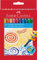 FABER-CASTELL 120003 - Drehbare Wachsmalkreiden, 12er Kartonetui