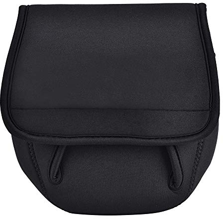Zerone Angelrollen-Abdeckung, verstellbare Länge, Schutztasche, Tasche, Angelrolle, Schutzhülle, Angelzubehör für Fischrad (L)
