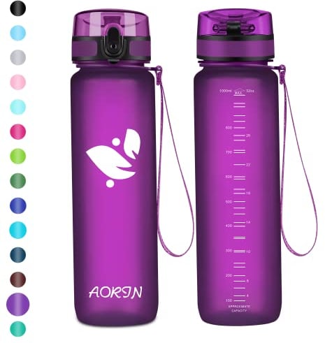 AORIN Trinkflasche - 500ml - Wasserflasche BPA-Frei & Tritan Auslaufsicher Sportflasche, Erwachsene,Trinkflasche Kinder, Fitness,Laufen,Yoga,Fahrrad,Outdoor