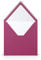PAPERADO 100 Briefumschläge quadratisch Amarena gerippt Magenta Violett - 100 g/m² Kuvert Ohne Fenster 16,4 x 16,4 cm - Hochzeits Umschläge mit Nassklebung spitzer Klappe