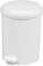 Chabrias Ltd 6 Pack, 20 Litre White Waste Bin With Removable Liner, Recycling Bin, Commercial Utility Waste, Pedal Bin, Indoor Bins For Kitchen, White Bin, Office Bin