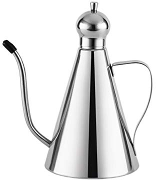 1000ML Oil Dispenser Olive Oil Can 304 Stainless Steel Oil Bottle with Handle Metal Sauce Bottle Oil Vinegar Cruet Sauce Container Vinegar Bottle
