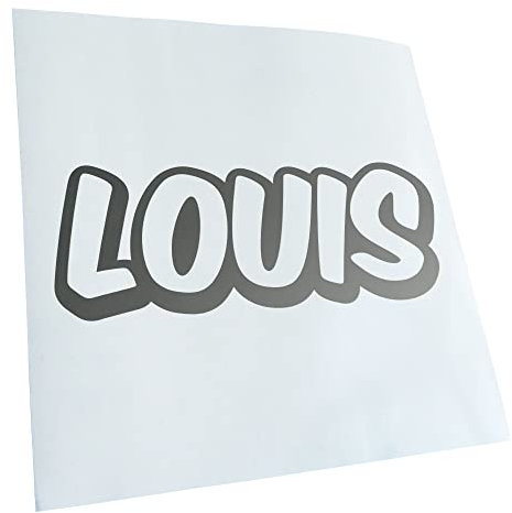 Louis Vorname Jungen Aufkleber Sticker 25 Farben Neon Matt