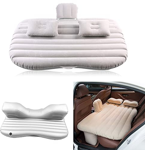 Aufblasbares Bett, Luftmatratze Auto-Matratze Luftbett Doppelbett Abnehmbares Beflockungsmaterial Luftbett Aufblasbare Matratze Autobett mit Elektrische Luftpumpe für Reisen und Camping
