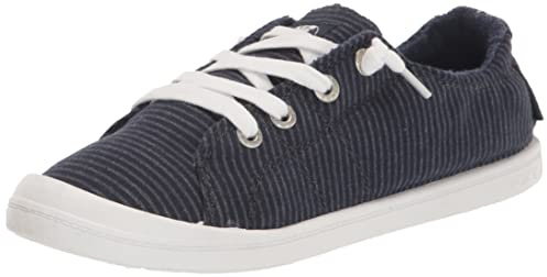 Roxy Women's Rory Slip on Sneaker Loafer Flat, Navy, 8.5