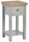 Home Source Bedside Table Nightstand, 1 Drawer, Oak Effect Grey Lamp Side Table