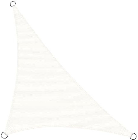 Cool Area Tenda a Vela Triangolare 3x3x4.25m Traspirante HDPE Vela ombreggiante Protezione Raggi UV parasole per Giardino Esterno Terrazza-Crema