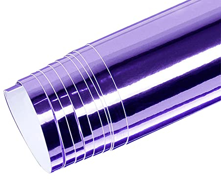 Chrom Autofolie,Asudaro Lackschutzfolien für Auto Autofolie Aufkleber Vinyl Wrap Film Auto Schutzfolie Universal Lackschutzfolie DIY Auto Folie Wasserdichter Anti-UV-Klebefilm 152cm x 20cm,Violett