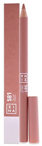 3INA MAKEUP - The Lip Pencil 581 - Nude-Beige Lippenkonturenstift mit Jojobaöl Nährt und Befeuchtet die Lippen - Lipliner für Vollere Lippen - Cremige Lippenkonturenstift - Vegan - Cruelty Free