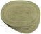 Ovale geflochtene Tischsets, 30,5 x 45,7 cm, für Esstische, natürlich gewebt, hitzebeständig, 6 Stück (oval, grün, olivgrün)