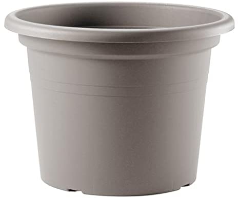 Decorspace Vaso tondo in plastica Cilindro Basic colorato per giardino piante e fiori (Made in Italy) Bruno 60 cm