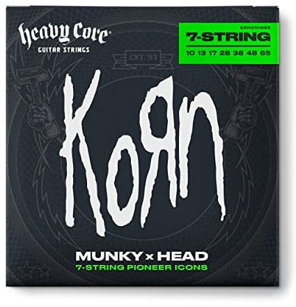 Dunlop KRHCN1065 KORN HEAVY CORE Set di 7 Corde per Chitarra