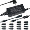 12V 5A Netzteil Adapter, AC auf DC 3V~12V 5A Netzteil 60W Ladegerät Adapter Netzteil Charger für LED Lichtstreifen, LCD Monitore, Fernseher TVs - Euro Stecker 5,5 * 2,5/2,1mm mit 14 DC Steckeradaptern