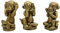 STCREE TQGJST53 Statue mit 3 weisen Affen aus Kunstharz, See No Speak No Hear No Hear No Evil, für Zuhause, Büro, Innenbereich, Ornament-Kollektion, 6 cm (H)