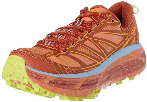 HOKA ONE ONE Mafate Speed 2, Scarpe da Escursionismo Unisex-Adulto, Baked Clay/Radiant Yellow, 40 EU