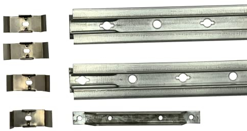Schnellbauschiene für 20 lfm | Unterkonstruktion | Wand/Decke SET mit Aer Clip | 20 Stück
