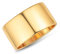FUNEIA 18K Gold Silber Ringe Damen Herren Breit 12MM Bandring Daumenring Fingerring für Frauen Männer Klassisch Unisex Hochglanzpolitur Schmuck Bequeme Passform Größe 52-62