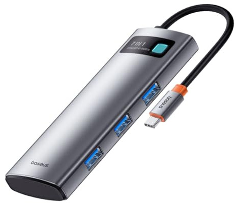 Baseus StarJoy 7 in 1 Multifunktions-Hub Adapter-Space Grau