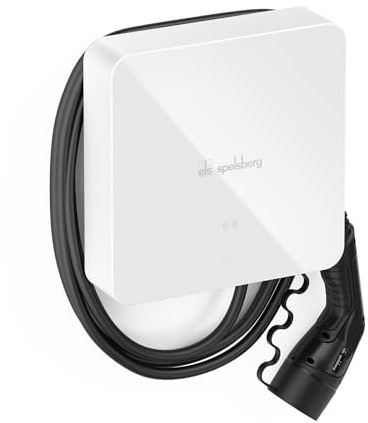 Spelsberg Wallbox Smart Pro 11 kW, 5m, weiß - intelligente E-Auto Ladestation Typ 2 mit PV-Überschussladen & Lastmanagement, App-Steuerung, Made in Germany, RFID, AutoCharge, Plug&Charge