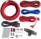 RonDexy True 4 Gauge Car Audio Cable Amp Wiring Kit- 2 Channel CCA Power Cable Amplifier Install Wiring Kit 17ft 4AWG Power Wire RD04AK4