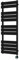 Thermio Designer Heated Towel Rails - Modern Electric Flat Panel With 700W Liquid Filled Wall Mounted Thermostat Rail Towel Warmer For Bathroom Kitchen in Matt Black Finish