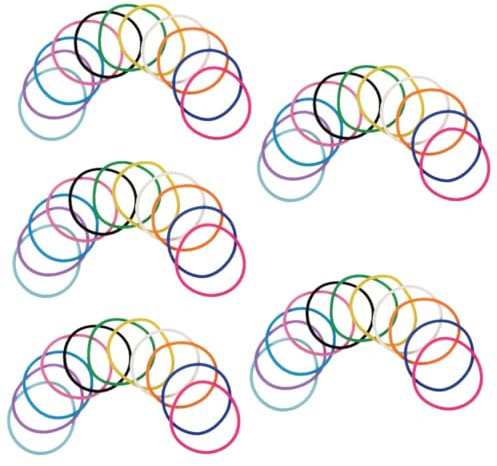 VICASKY 50stücke Bunte Silikon Jelly Armbänder Dehnbar Weich Gummiarmbänder Für Erwachsene Für Partys Festivals Und Alltagsmode