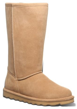 BEARPAW Elle Tall Damen Winterstiefel Lammfellstiefel Boots 1963W Mushroom, Schuhgröße:42 EU