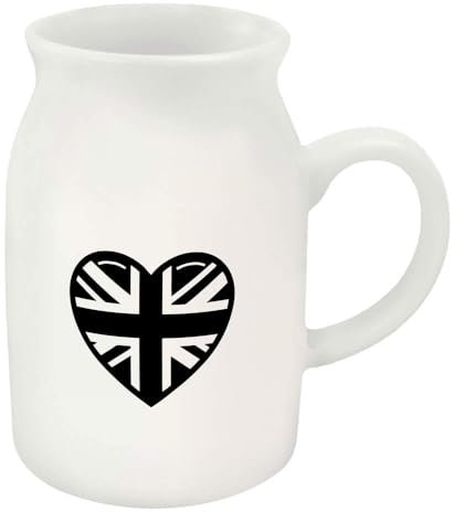 Azeeda 300ml 'Union Jack Heart' Ceramic Milk Jug (MJ00016169)
