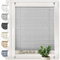 Sonello Plissee Crush Klemmfix ohne Bohren 105cm x 200cm Grau Faltrollo Plisseerollo Jalousie für Tür & Fenster Blickdicht Sichtschutz Sonnenschutz Fertifplissee Rollo