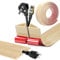 YushengTai Canaleta Cables Suelo Adhesivas, 5cm x 5M Pasacables Suelo, Cubre Cables Suelo de PVC para Suelos y Paredes para Hogares, Hotels, Oficinas y Almacenes (Veta de Madera C)