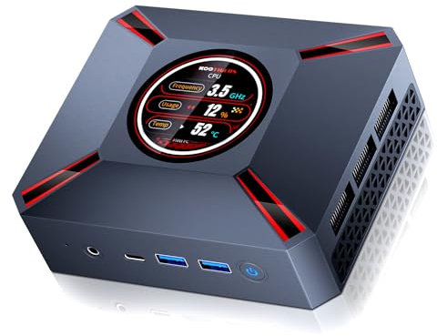 KOOTIGERS Mini PC M9 Core i9-12900HK 14 core/20 thread, fino a 5,0 GHz 32 GB RAM 1 TB PCIe3.0 SSD, RJ45 1000Mbps LAN, mini computer, HDMI/DP/USB-C (4K a 60Hz), 4 porte USB, mini computer (32 GB + 2