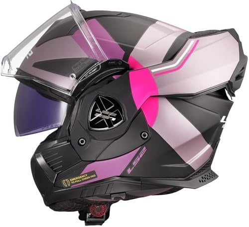 LS2, Modularer Motorradhelm ADVANT X ULTRA Matt Grey Purple, XXL