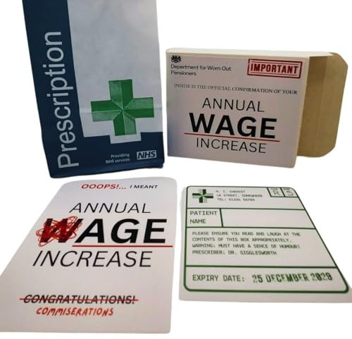 Funny Joke Pill Box Prank. Gift for Men, Women, her, Him Novelty Box April Fools Day Birthday Gifts for Men & Women Rude Presents for Boyfriend Dad Wife Friend Friends (Annual Wage Increase)