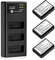FirstPower LP-E10 Battery 3-Pack and Triple Slot Charger Compatible with Canon EOS Rebel T100, T7, T6, T5, T3, Kiss X50, X70, X80, X90, 1100D, 1200D, 1300D, 1500D, 2000D, 3000D, 4000D Digital Cameras