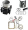 Generico Kit Cilindro e Pistone + Serie Guarnizione Completa e Paraoli Adattabile per Motore Lombardini Diesel LDA 510 per Motozappa e Motocoltivatore