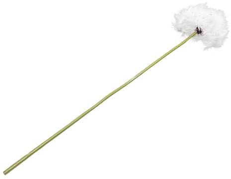 Mobestech Künstliche Pusteblume aus Kunststoff Weiß Realistische Deko für Wohnzimmer und Innenräume Vasenfüller und Blumengesteck für Tische