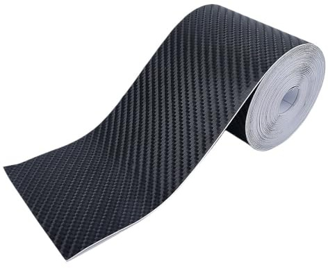 Covering Carbone Autocollants 4D en Fiber de carbone for voiture, 1/3/5/7/10m, Film protecteur vinyle, rouleau décalcomanie, bande adhésive anti-rayures, accessoires(5cm,5m)