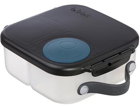 b.box Mini Brotdose | Bento-Box mit 3 Fächern (2 auslaufsicher) | Ideal für Kleinkinder, Kinderlunch und Snacks | Passt für ein ganzes Stück Obst | BPA-frei