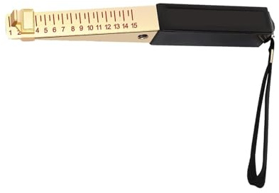Fire Door Gap Gauge,1-15mm Door Gap Measuring Tool,Copper Fire Doors Gaps Gauge Checker Tool,Engineering Ruler,Feeler Gauges for House Engineering Inspection Flatness Measuring Tools Ruler (0.5mm)