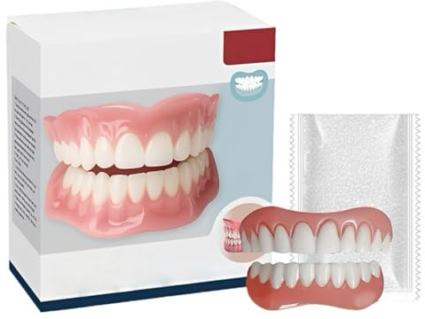 KETZEV Silicone Reline Denture Set,False Teeth Kit,Soft Denture Reline Kit,Thermoplastic Denture Adhesive,Silicone Teeth Set,Teeth Comfort Fit
