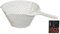 Chef Aid Passoire en Plastique Blanc avec Long Manche, 40 x 26 x 11,5 cm