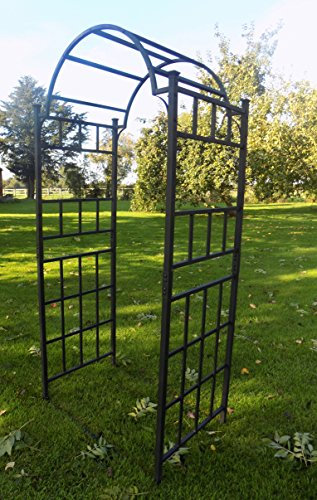 Heavy Duty Metal Garden Arch - Garden Archway for Paths - Outdoor Extra Wide Steel Decorative Arched Arbour Trellis Support - Rose Arches