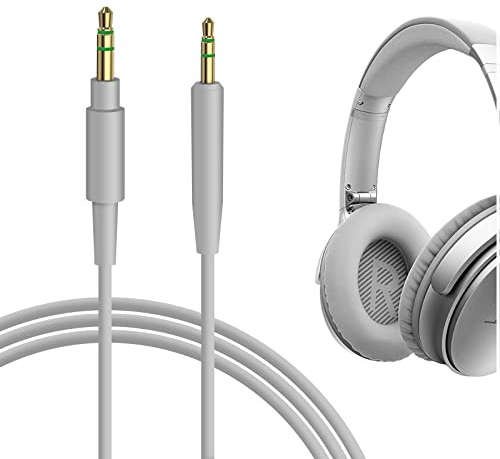 GEEKRIA QuickFit Audio Kabel Kompatibel mit Bose QC 45, QC 35 Series II, QC 35, QC 25, NC 700, 700 ANC, Soundlink On-Ear, SoundLink II Kopfhörer, 2.5mm AUX Ersatz-Stereokabel (1.2m)