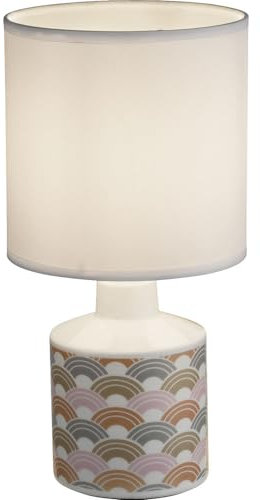 Globo Nacht Tisch Lampe Keramik Strahler Regenbogen Wohn Schlaf Zimmer Textil Lampe 21637