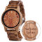 LMWOOD Persönliche Uhr mit Gravur Herrenuhr Holz Armbanduhr für Männer Geschenk Hochzeit Geschenke zum Jahrestag Unisex-Uhr