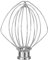 K45WW - Frusta per frusta a filo, adatto a KitchenAid con supporto inclinabile, in acciaio inox, lavabile in lavastoviglie per uova, panna pesante, torte maionese