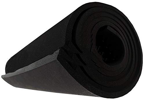 Viglietti Lámina de espuma/espuma de poliuretano expandido, indeformable, de alta densidad, media, rigidez 100 x 200 x 2 cm, color negro