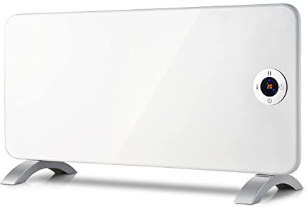 electriq 2000W Smart Wall Mountable Panel Heater with Thermostat and Weekly Timer - Bathroom Safe